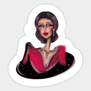 Fashion woman Sticker